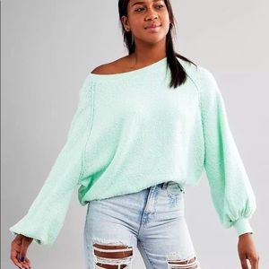 ✨ Free People Pullover (Seaglass) ✨ size: small